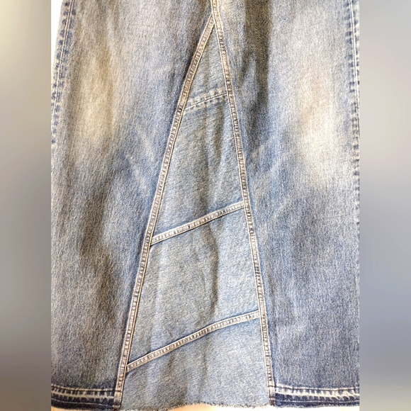 NEW AUTHENTIC Yves Saint Laurent Long Denim Skirt - Picture 2 of 12
